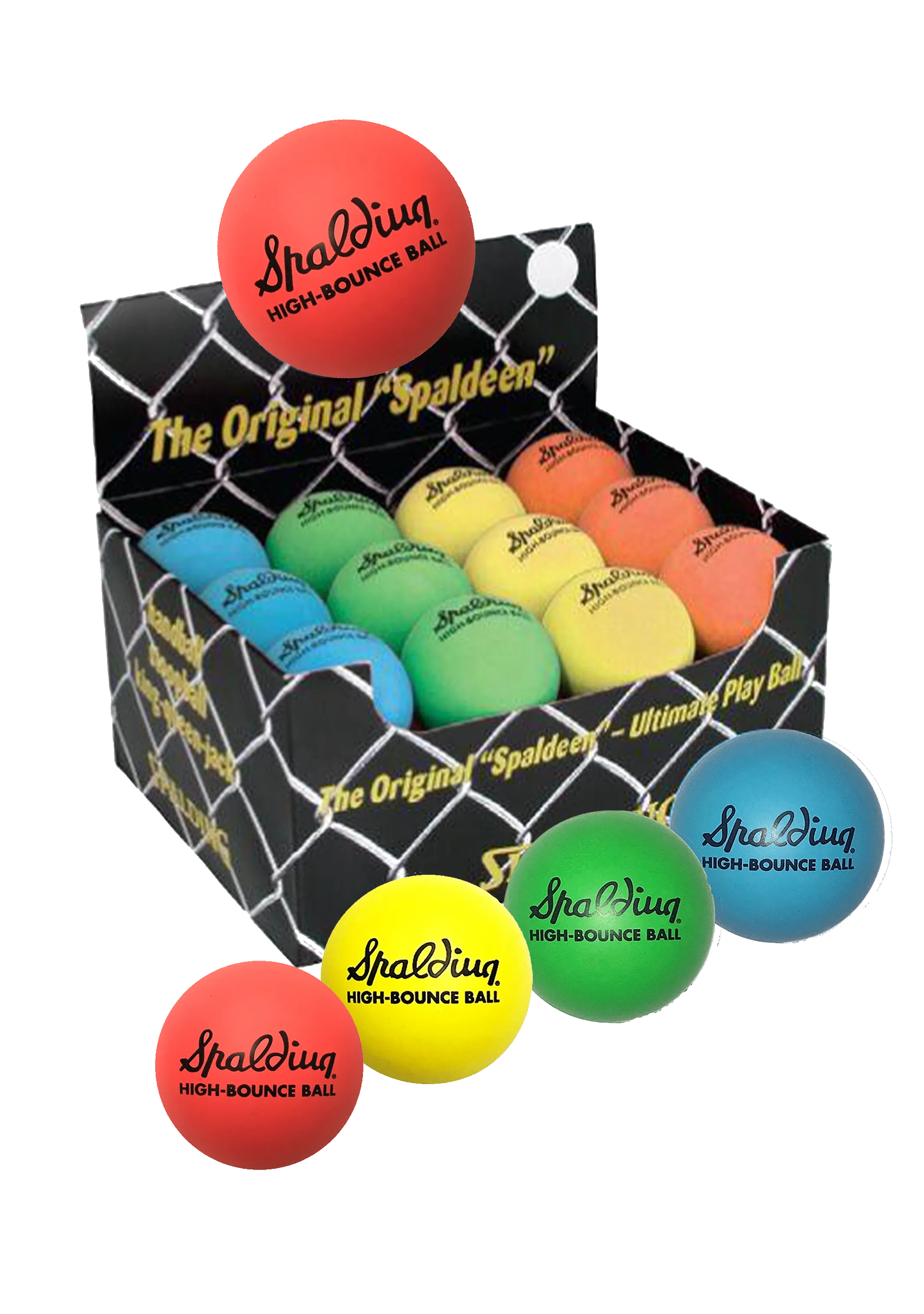 Spalding Mixed Colours High Bounce Balls