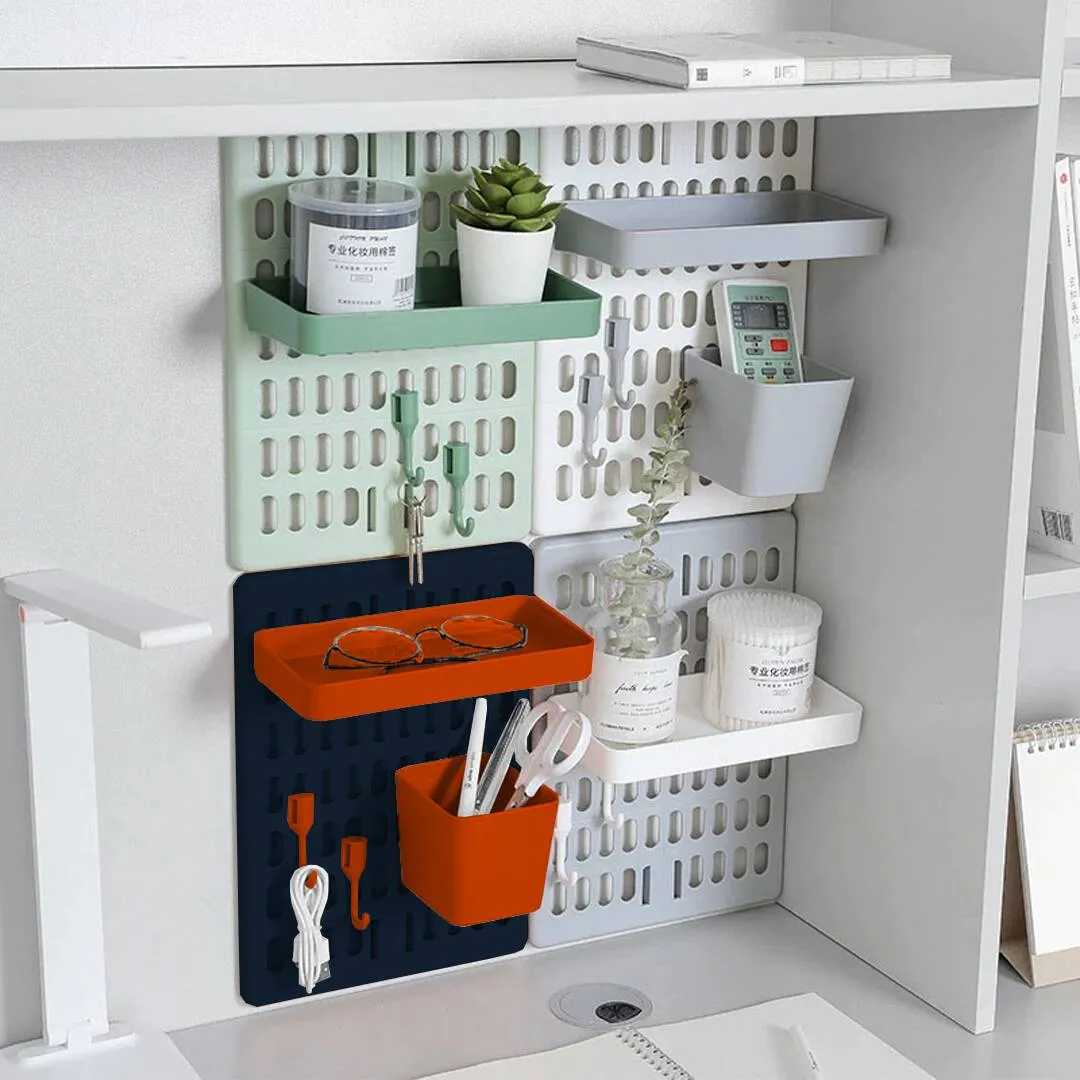 Storage Rack Room Decor Hole Board Wall Shelf