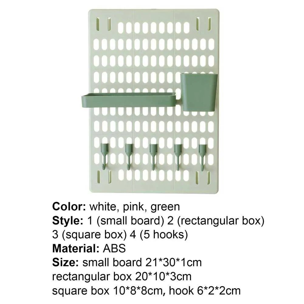 Storage Rack Room Decor Hole Board Wall Shelf