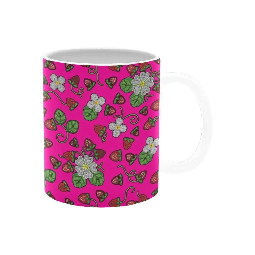 Strawberry Dreams Blush White Mug(11OZ)