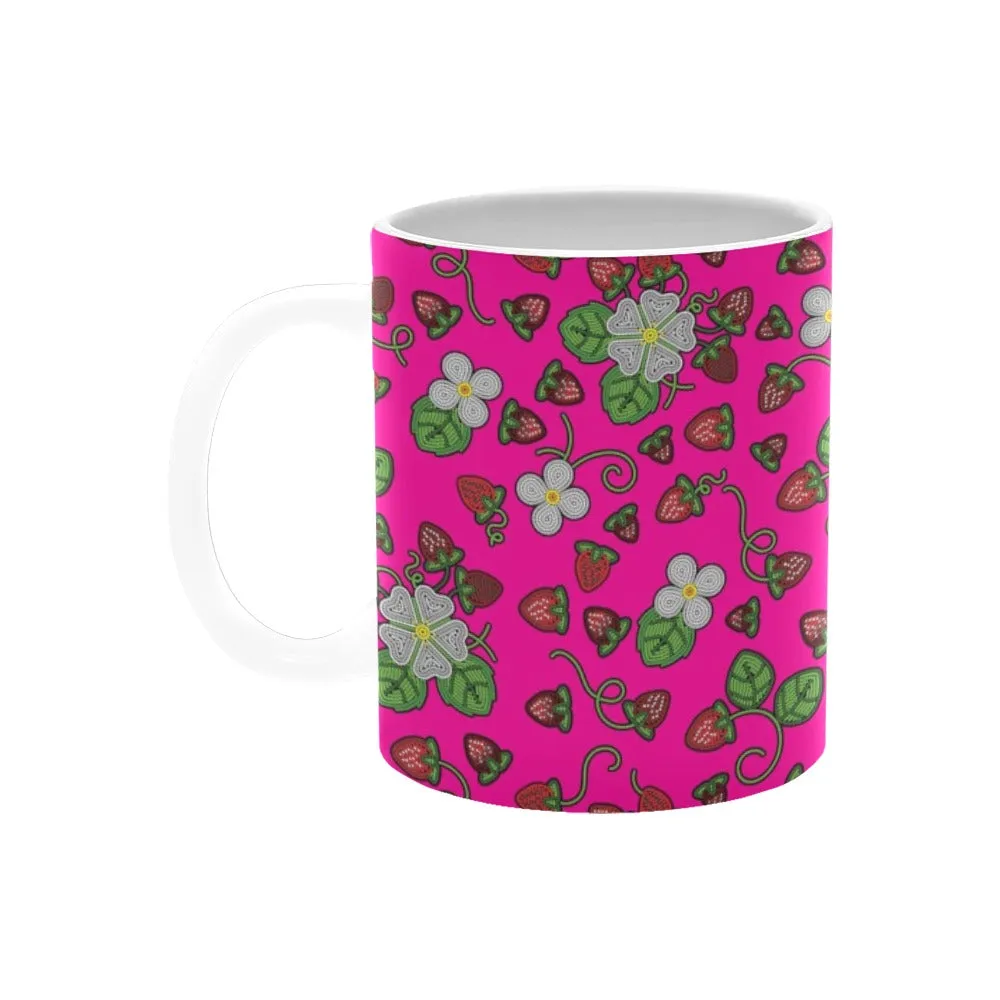 Strawberry Dreams Blush White Mug(11OZ)