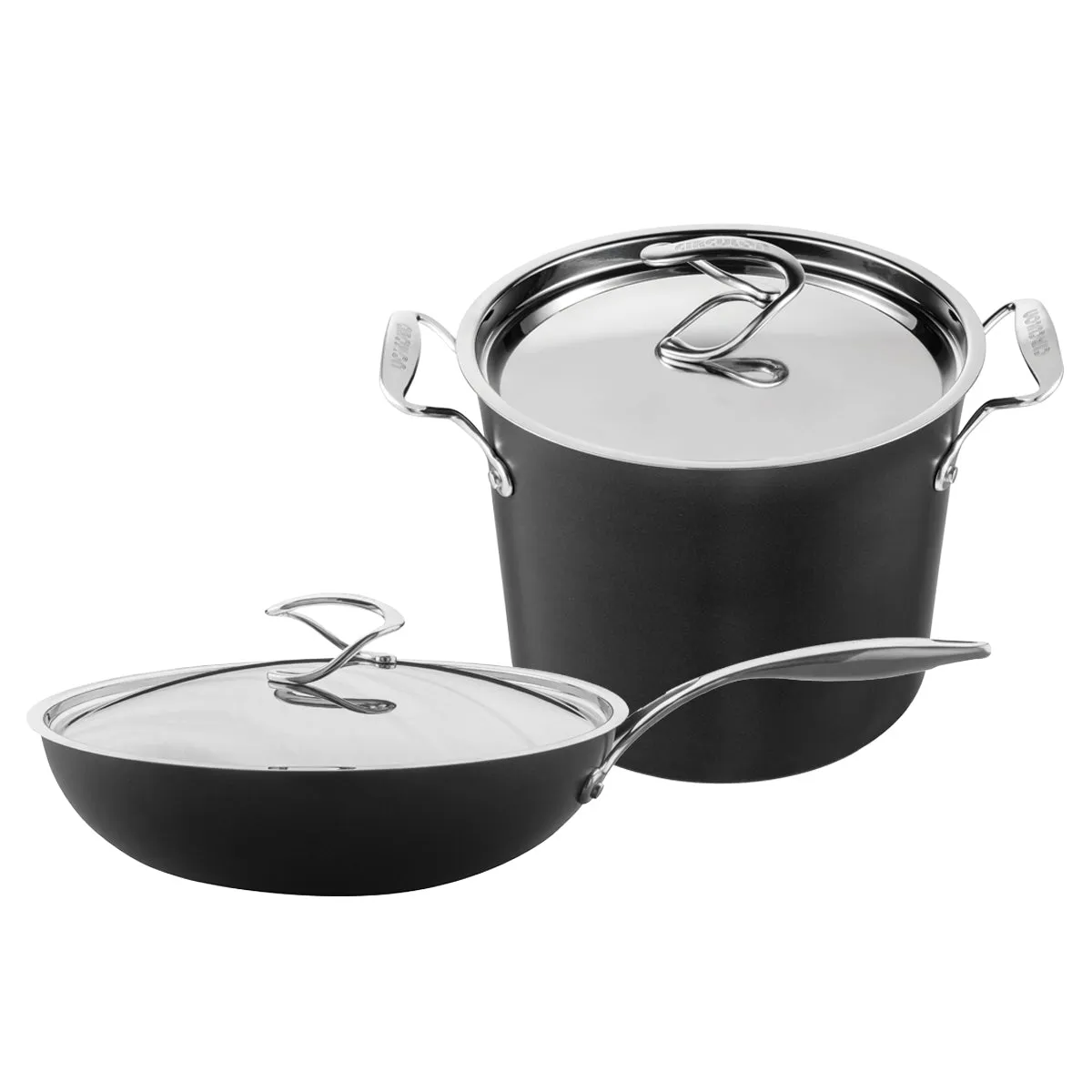 Style Non-Stick Wok & Stockpot Set