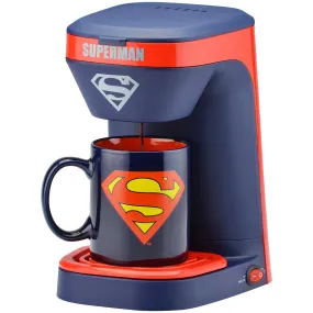 Superman 1-Cup Coffee Maker with 12 Ounce Mug