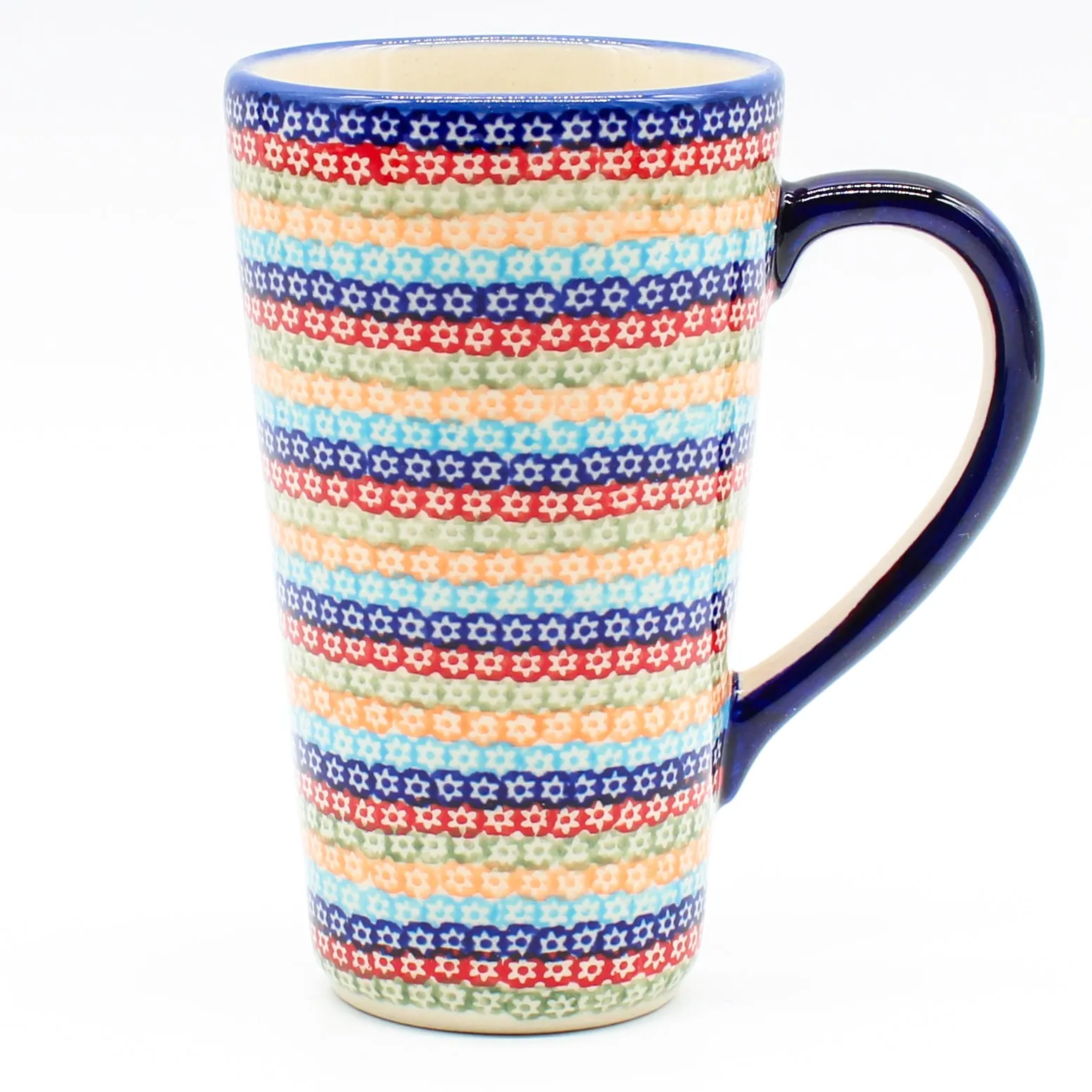 Tall Cup 12 oz in Multi-Colored Flowers