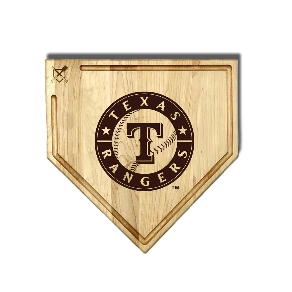 Texas Rangers Home Plate Cutting Boards | Multiple Sizes | Multiple Designs