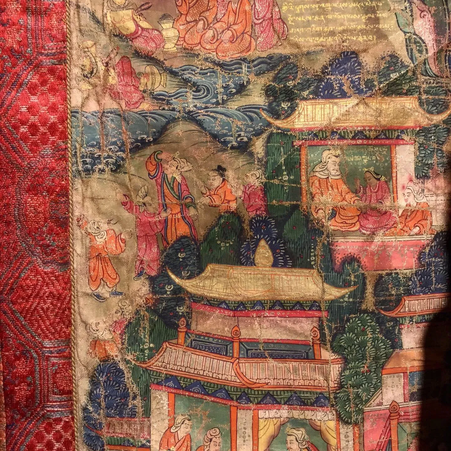 Thangka  - Tibetan Buddhist Painting on Cloth - 19thC