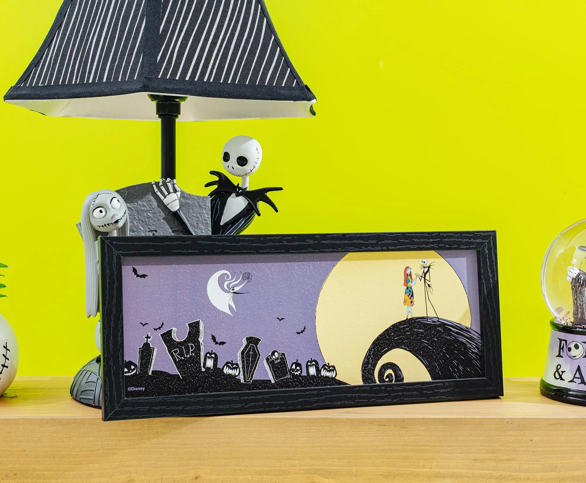 The Nightmare Before Christmas 12 x 5 Inch Framed MDF Wall Art