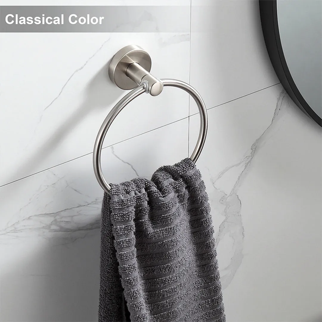 Towel Ring Stainless Steel, Round Bath Hanging Towel Hanger