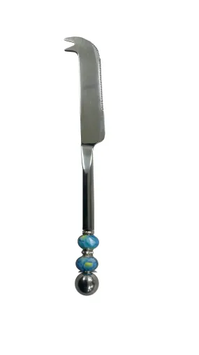 Turquoise Swirl Cheese Knife