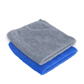 UMAI Microber Face Towel (40cmX60cm) 400 GSM - Super Absorbent, Quick-Dry, Gentle on Skin, Super-Soft for Everyday Use | Microfiber Face Towel for Women & Men (Pack of 2, Blue-Grey)