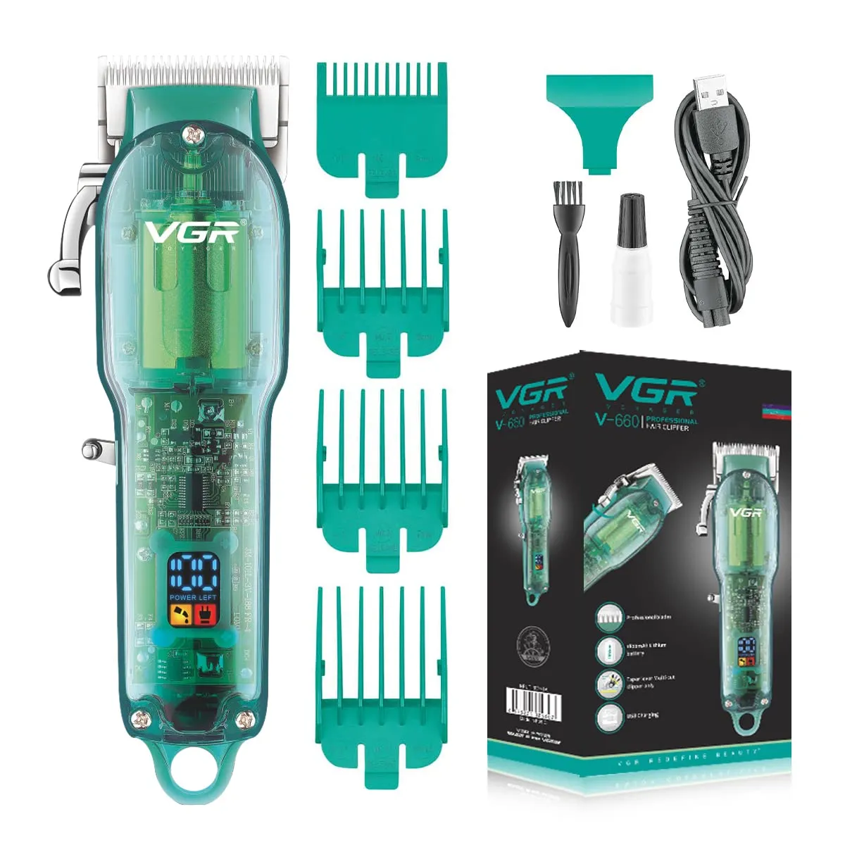 VGR V-660 Professional Rechargeable cordless Hair Clipper