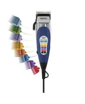 Wahl 18 Pieces Colour Coded Pro Home Hair Clipper/Men Groomer Haircut Combs