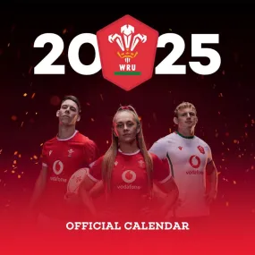 Wales Rugby Union 2025 Square Calendar