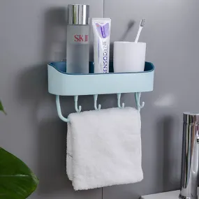 Wall Mounted Multi Storage Rack (Light Blue)