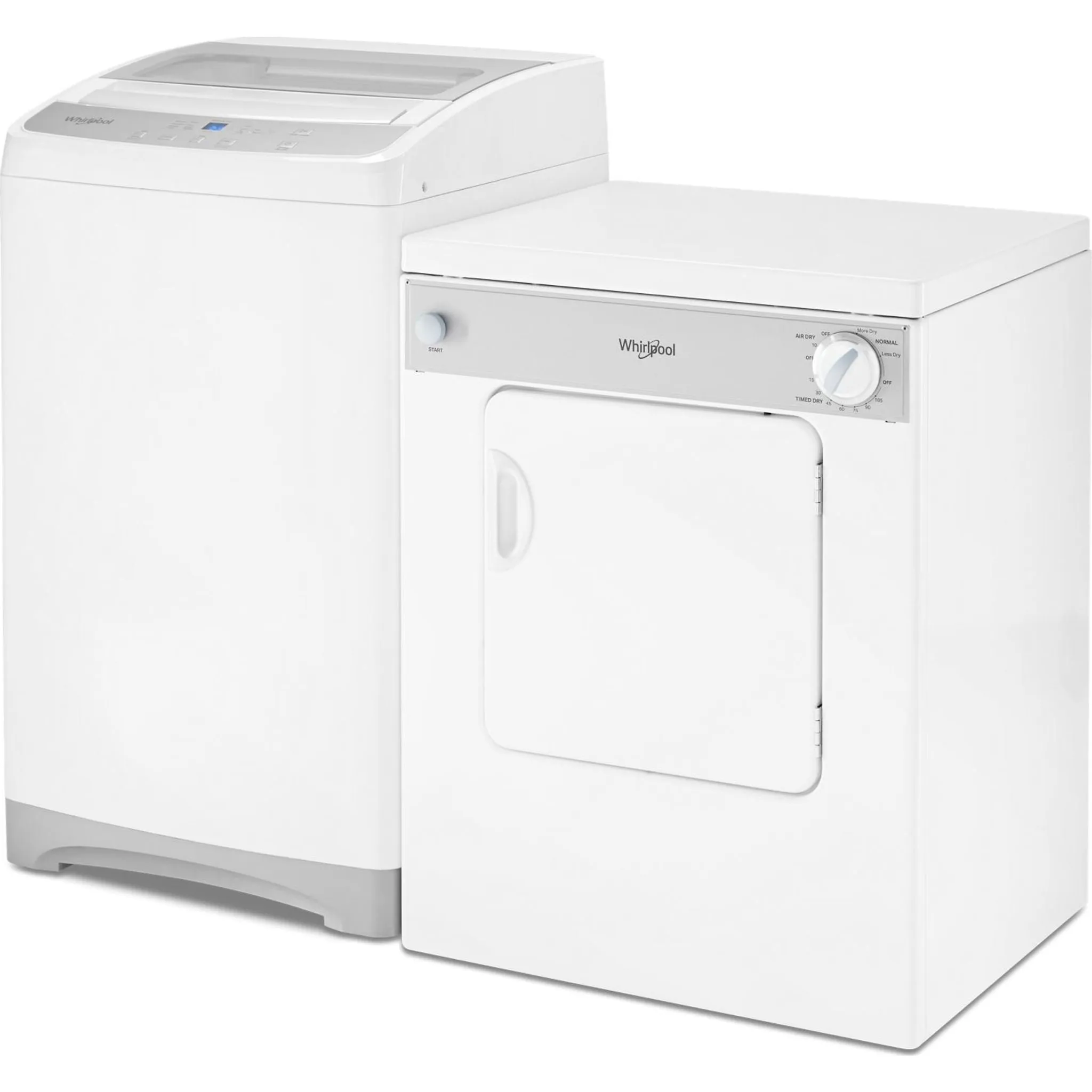 Whirlpool Dryer (LDR3822PQ) - White-on-White