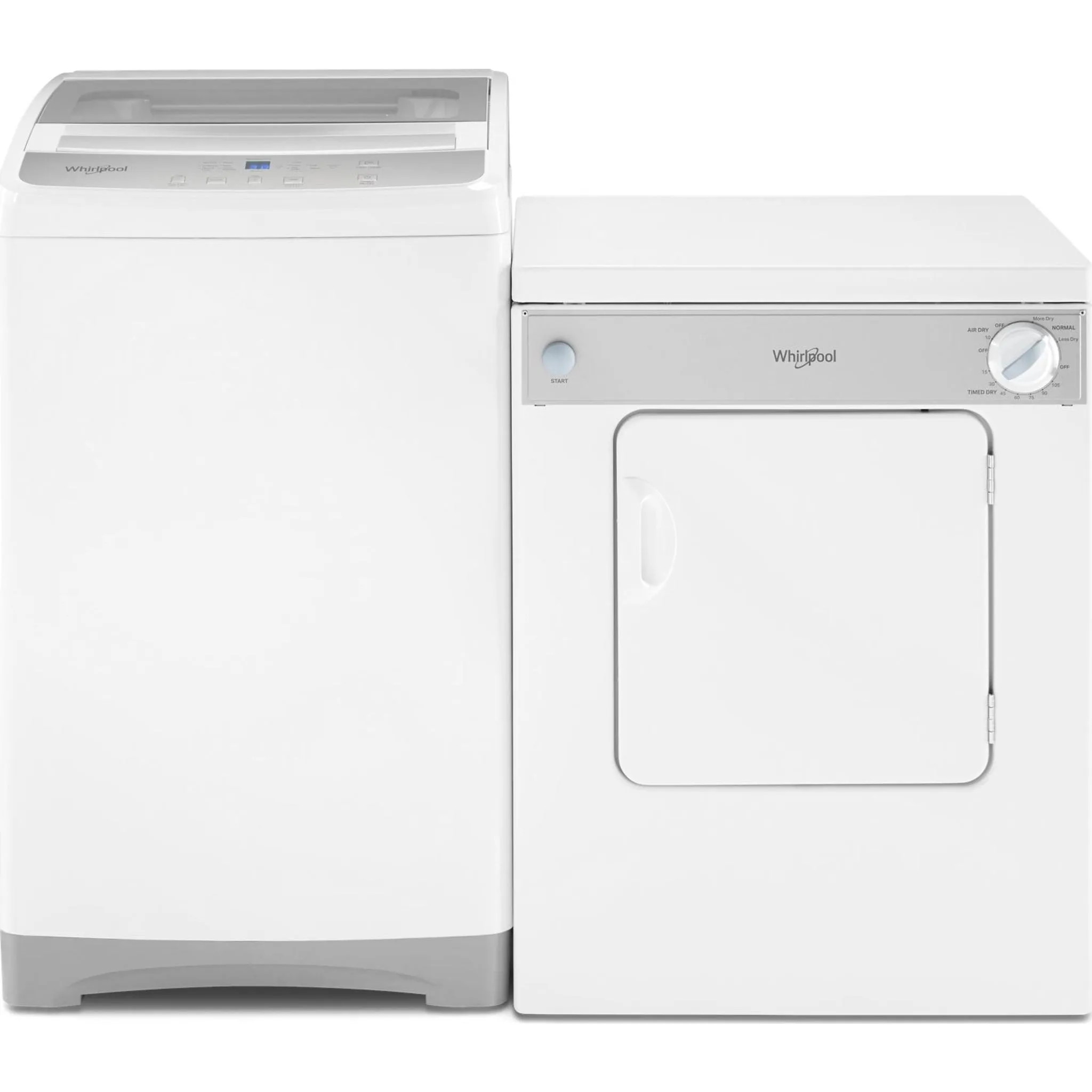 Whirlpool Dryer (LDR3822PQ) - White-on-White