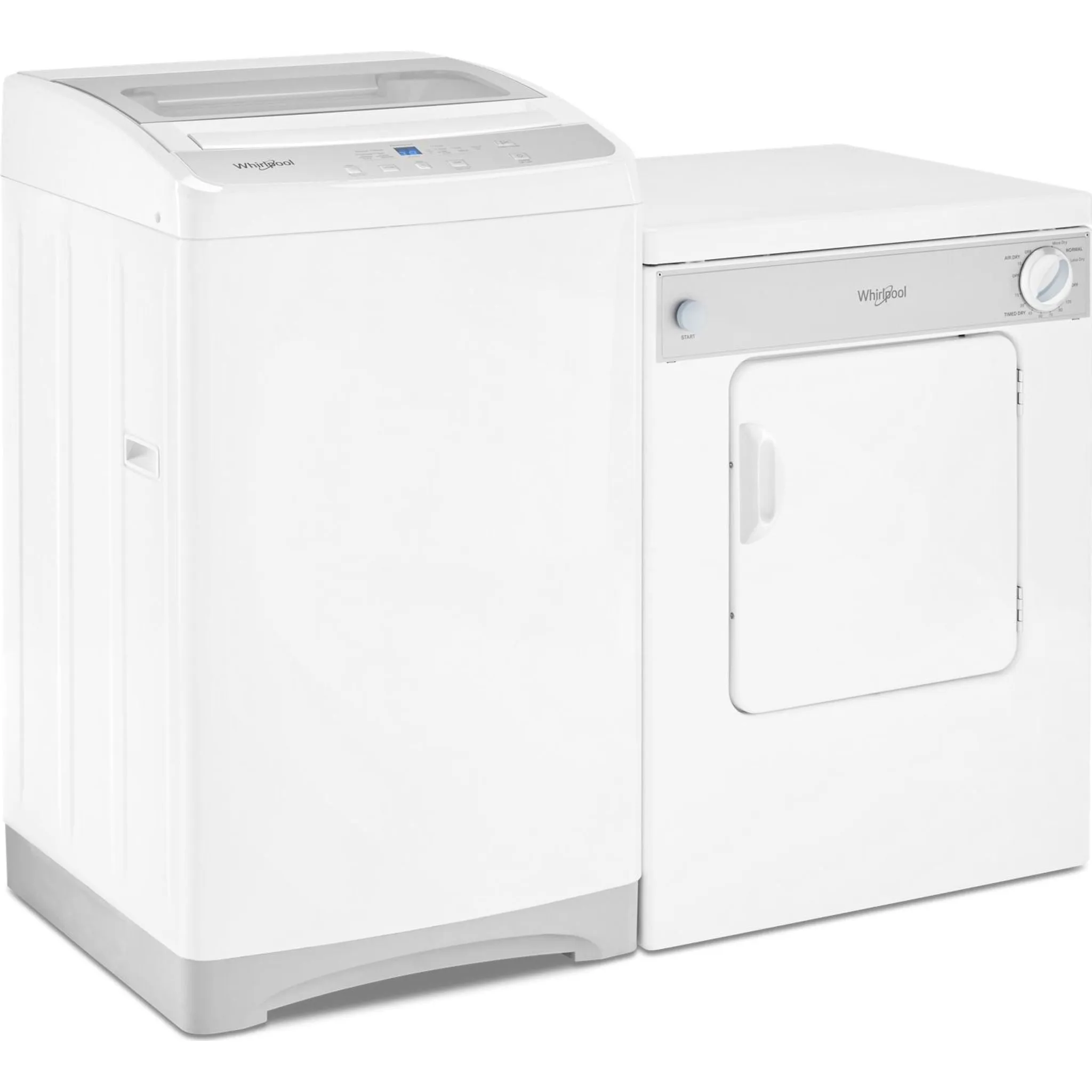 Whirlpool Dryer (LDR3822PQ) - White-on-White