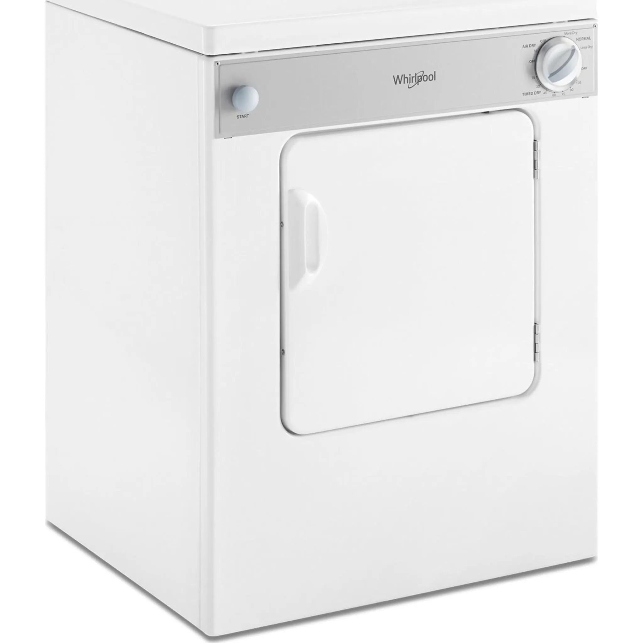 Whirlpool Dryer (LDR3822PQ) - White-on-White