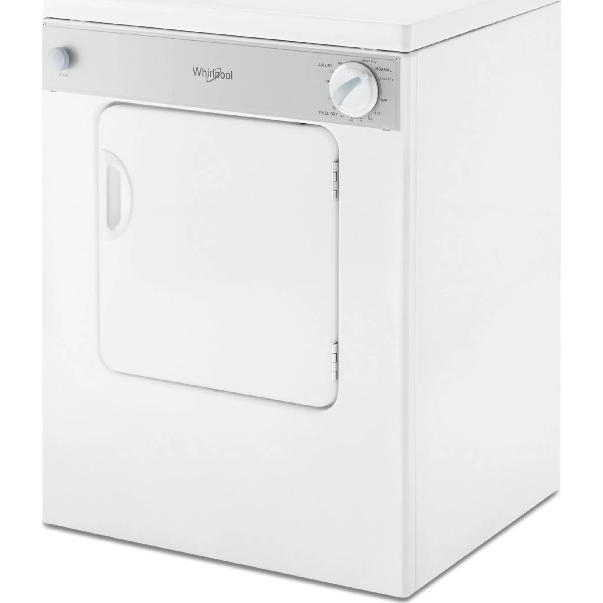 Whirlpool Dryer (LDR3822PQ) - White-on-White