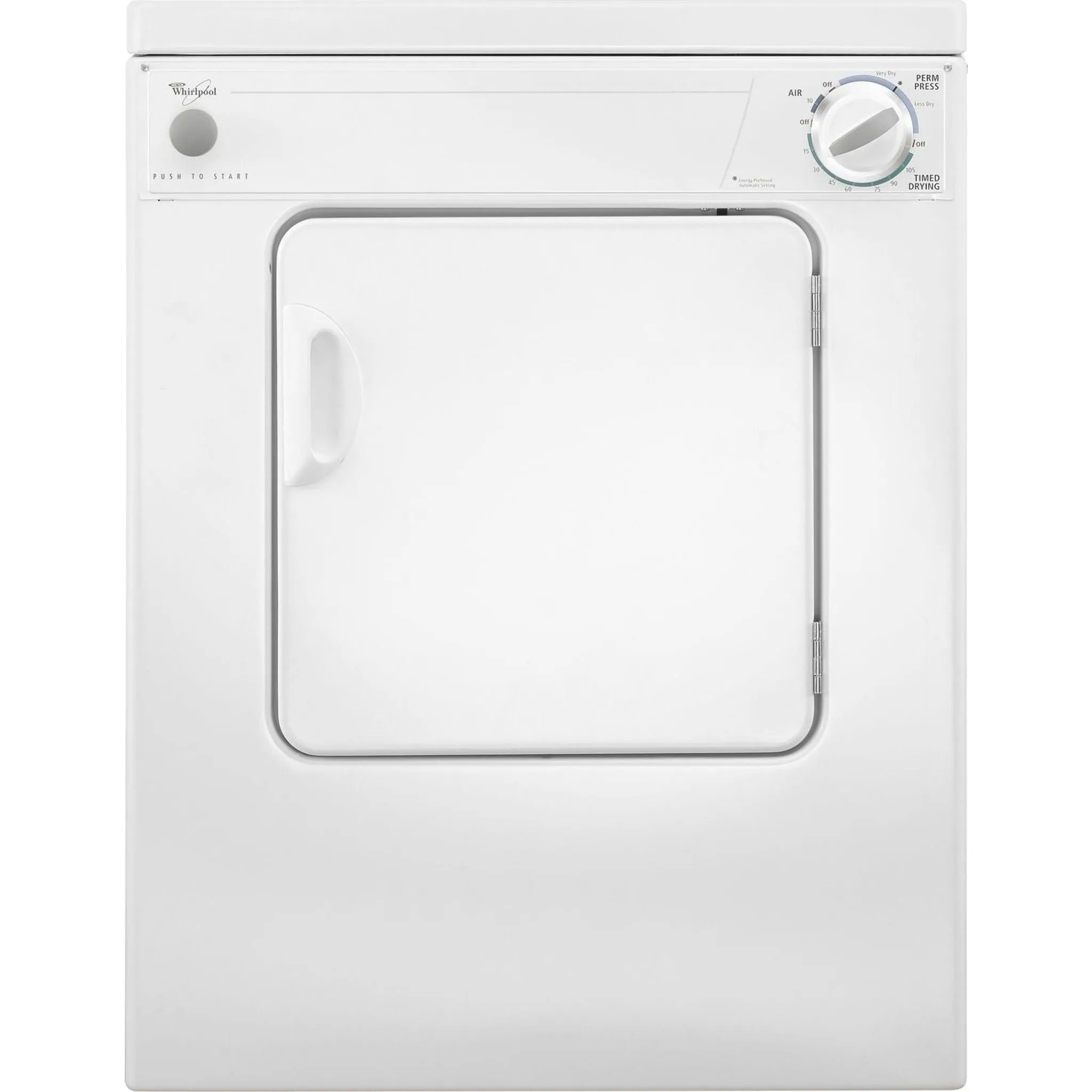 Whirlpool Dryer (LDR3822PQ) - White-on-White