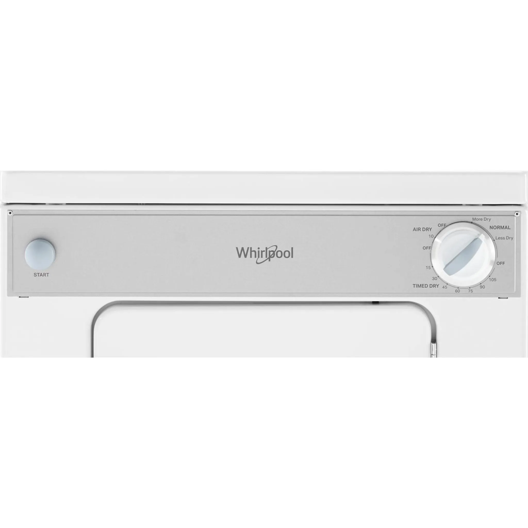 Whirlpool Dryer (LDR3822PQ) - White-on-White