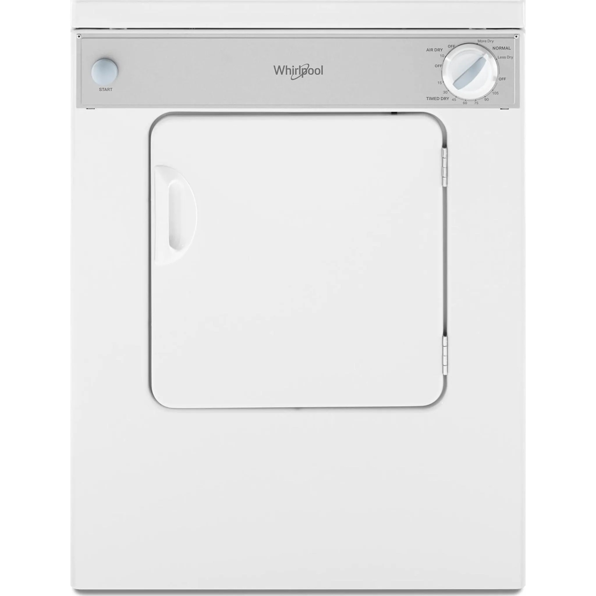 Whirlpool Dryer (LDR3822PQ) - White-on-White