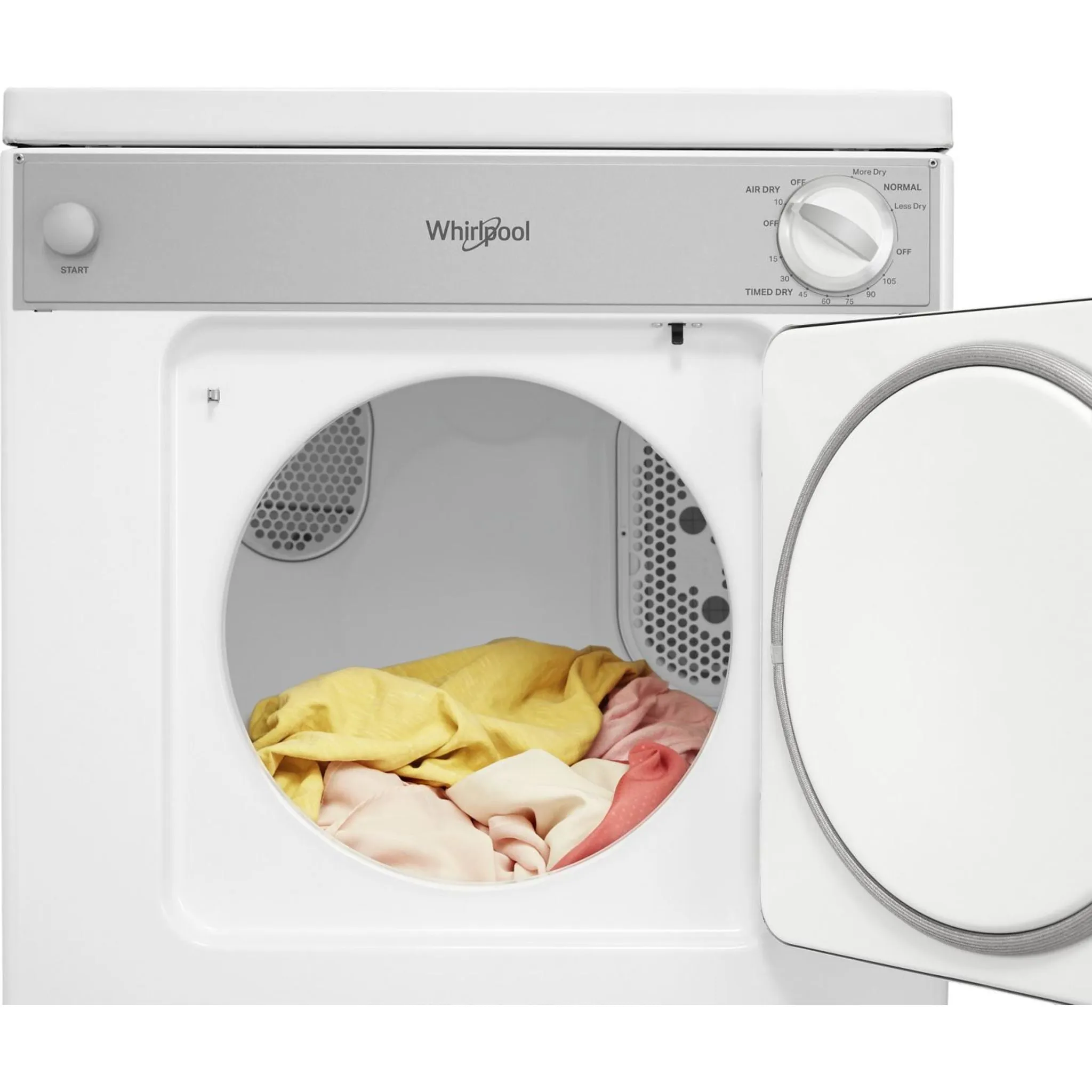 Whirlpool Dryer (LDR3822PQ) - White-on-White