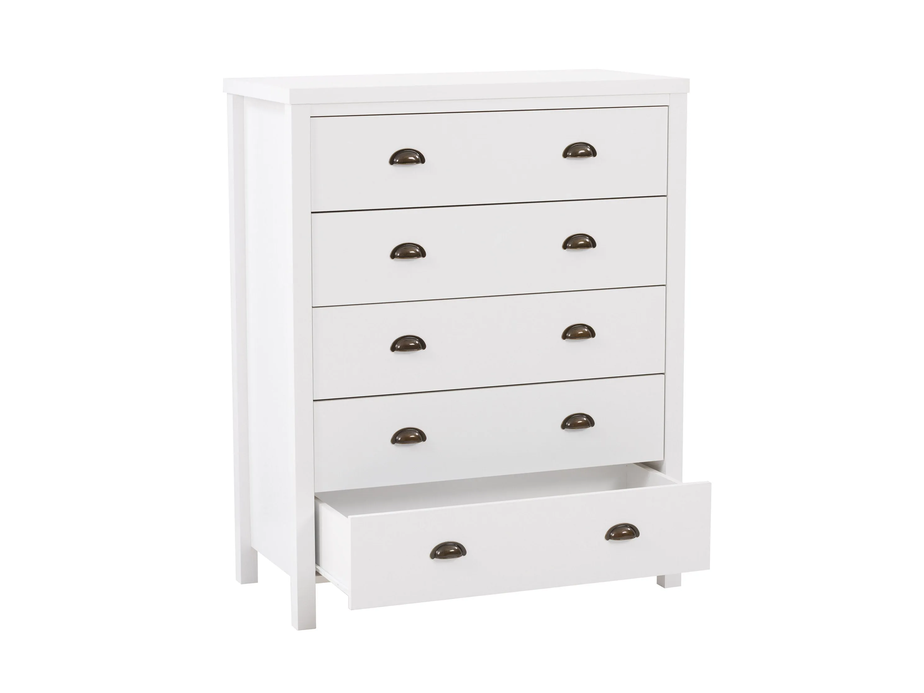 White 5 Drawer Dresser