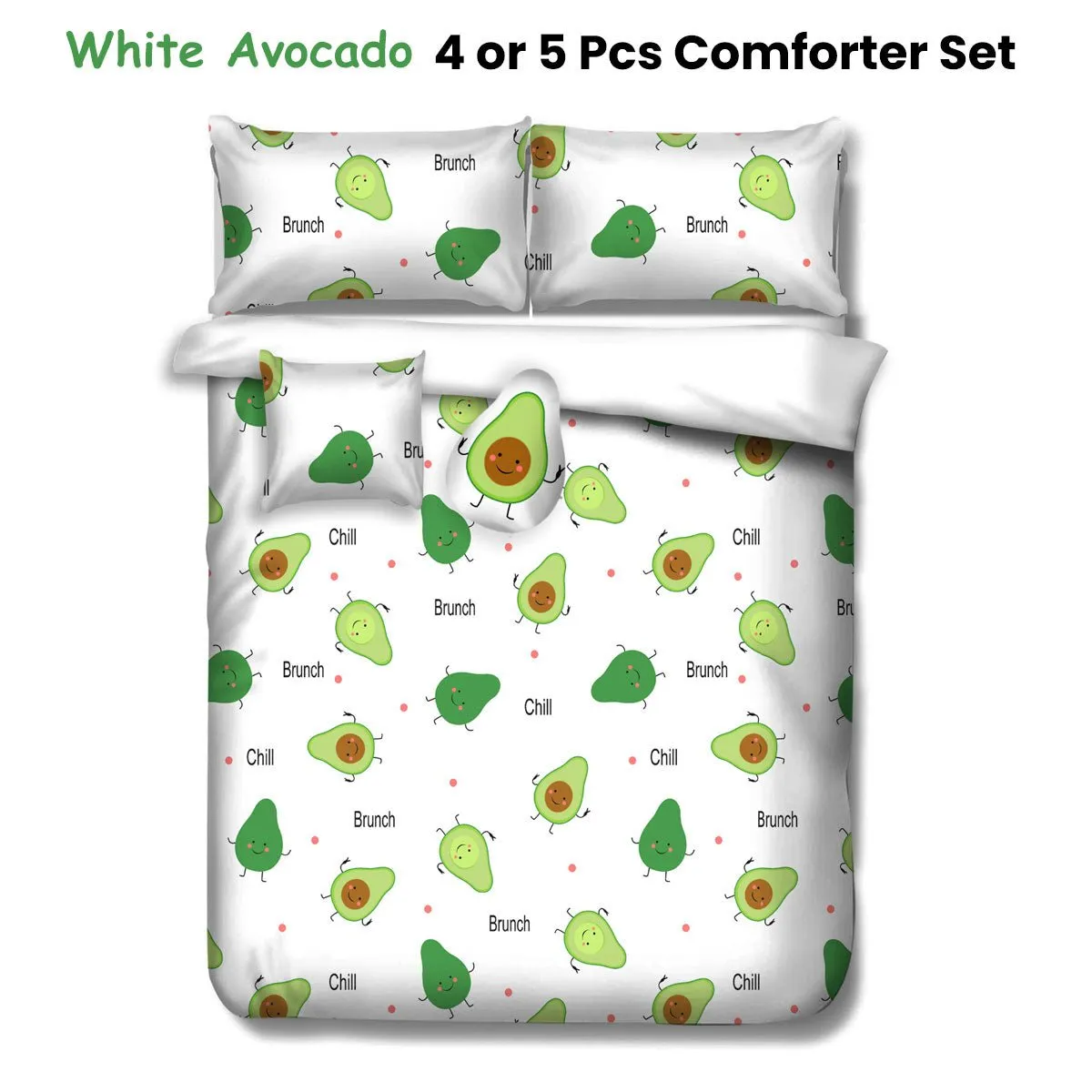 White Avocado Kids Advventure 4 Pcs Comforter Set Single