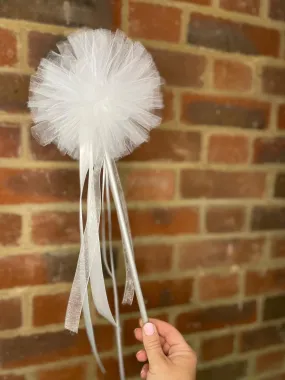 White Pom Pom Wand