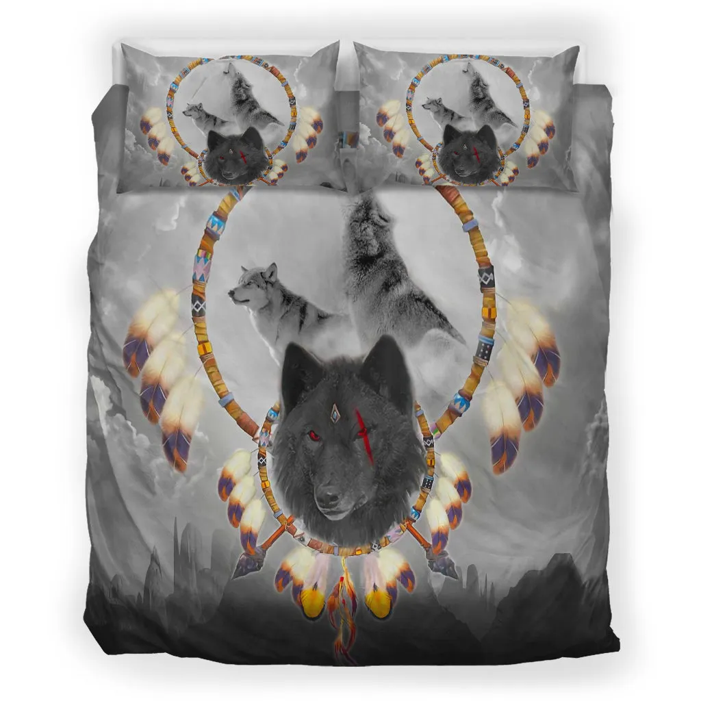 Wolf Native American Bedding Set WCS