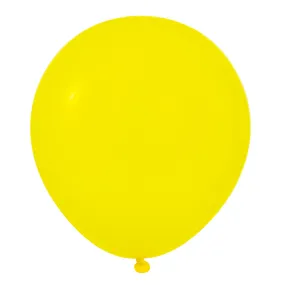 Yellow 18" Large Round Latex Balloons | 10 pcs