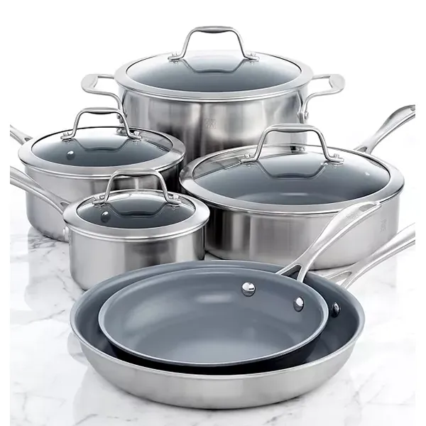 Zwilling J.A. Henckels Spirit Ceramic Nonstick 10 Piece Cookware Set